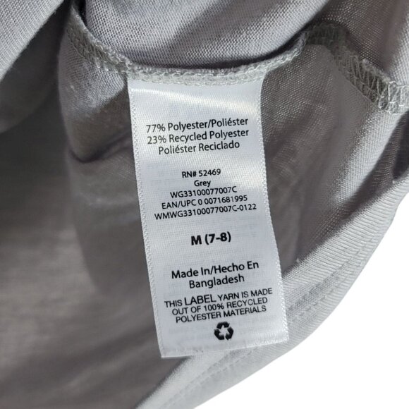 Wonder Nation Girls PJ Set Gray Pink Size 7 Medium 2 PC Koala Striped Pants READ - Picture 6 of 13